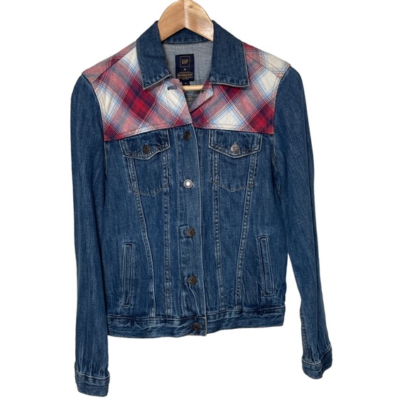 Gap + Pendleton Plaid Denim Jacket - Picture 3 of 7